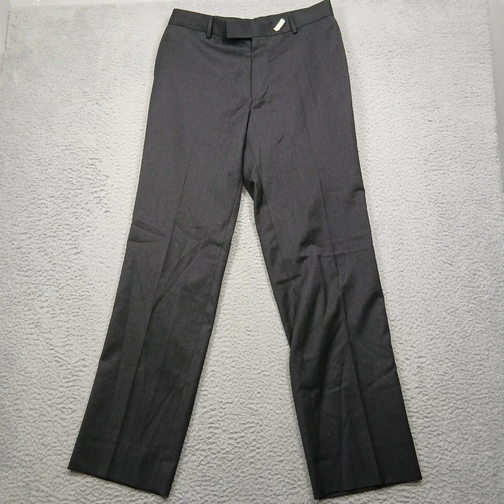 Hugo‎ Boss Dress Pants Men's 32x30 Black James Brown US Wool Blend